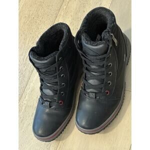 Pajar winter boots black high top sneaker style shoes black red blue shiny warm Pajar | Shoes | Pajar Winter Boots Black High Top Sneaker  main image 4
